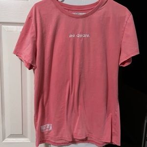 Be aware T-shirt dutch bros pink
